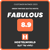 Customer Ratings 2023. Green Tortoise Seattle Hostel: Fabulous 8.9 Hostelworld Meet the World.